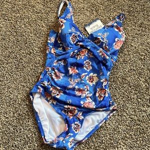 American Beach for Maurices One Piece Floral Swimsuit